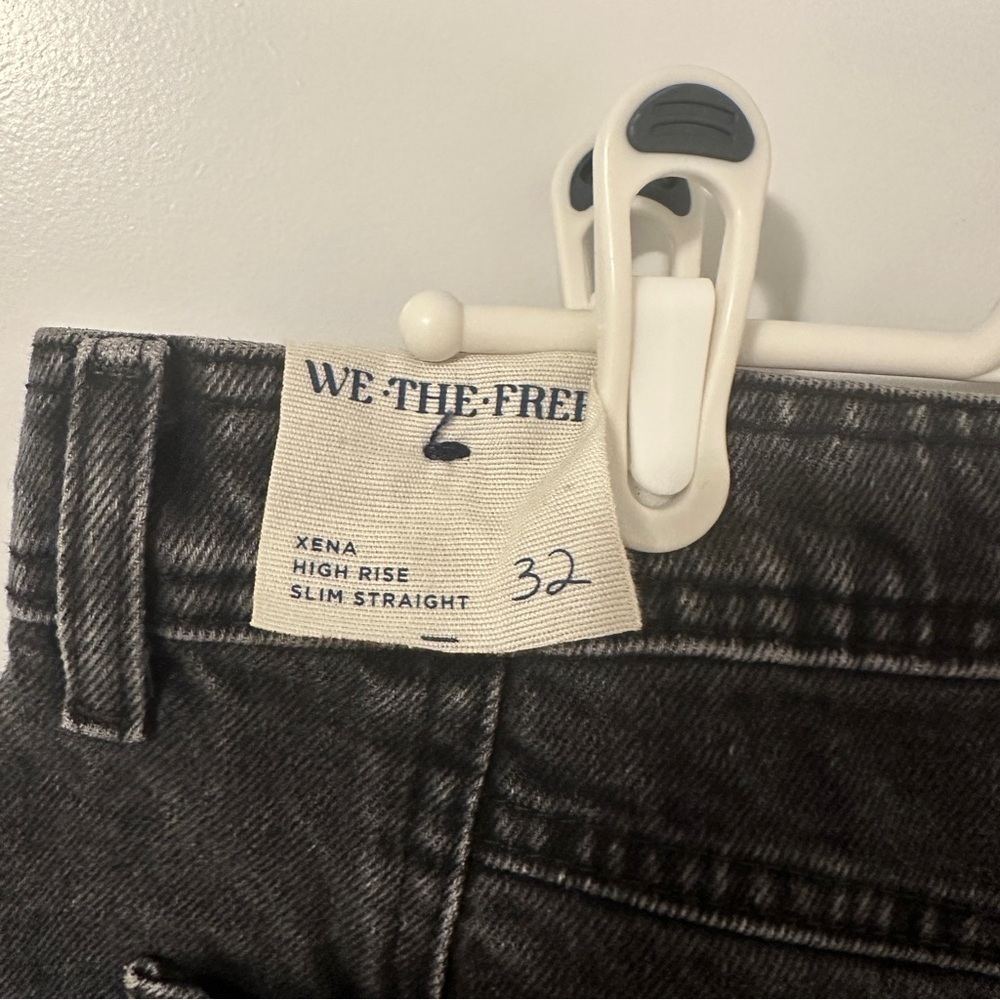 Free People We The Free Xena Slim Straight Jeans in Dark Night Size 32 Women’s - Picture 13 of 16